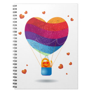 Cat and Ballon of Love Notebook