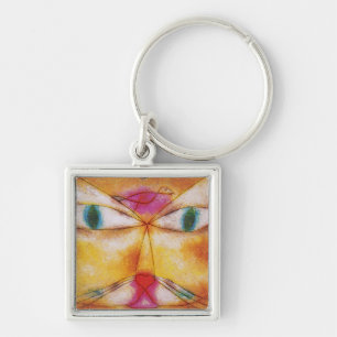 Cat and Bird - Abstract Art - Paul Klee Key Ring