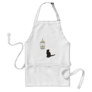 Cat and Birdcage Standard Apron
