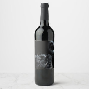 Cat And Cham Tail ~ MEOWZMERIZED Wine Label
