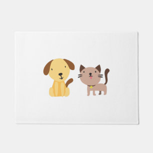 Cat and dog doormat