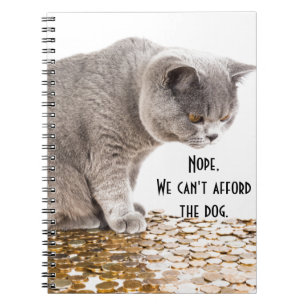 Cat and dog humour notebook
