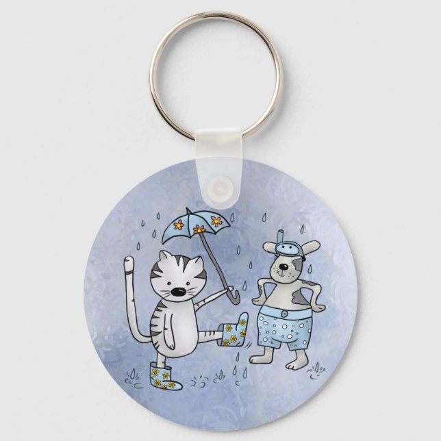 Cat and dog key ring (Front)