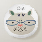 Cat and Dog kid's illustration pillow