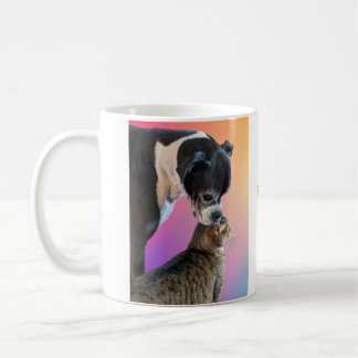 Cat and dog mug