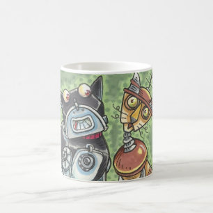 Cat And Dog Robots MUG Customise