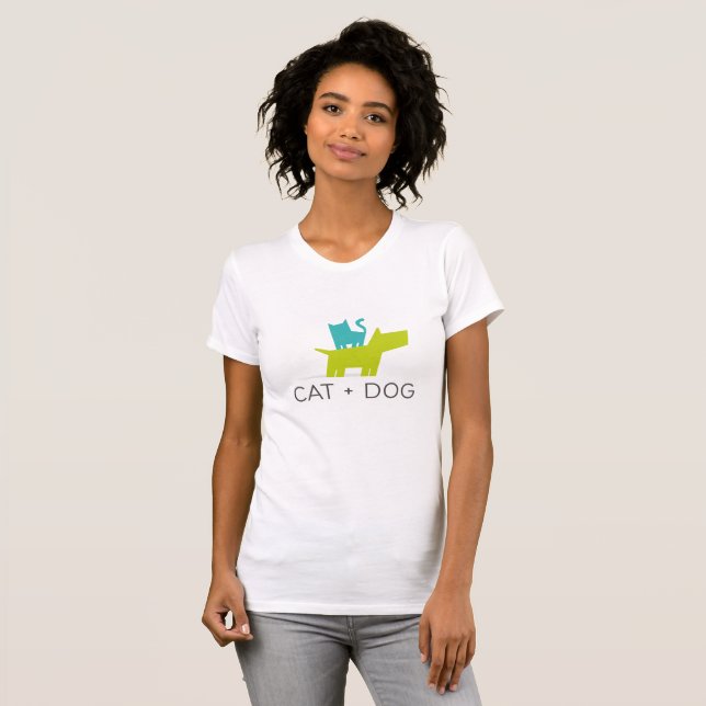cat and dog T-Shirt (Front Full)