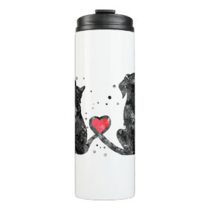 Cat and dog thermal tumbler