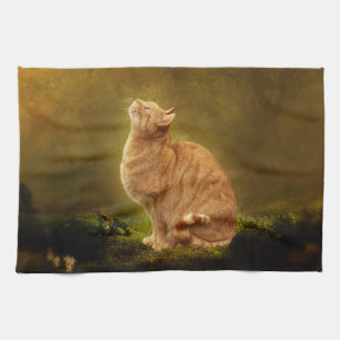Cat And Fairy Tea Towel