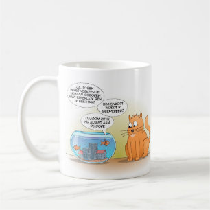 Cat and fish; born in the wrong body coffee mug