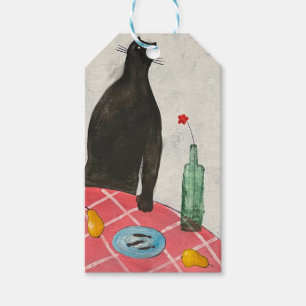 Cat and fish gift tags