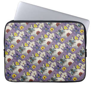 Cat and flowers Laptop Sleeve 13"