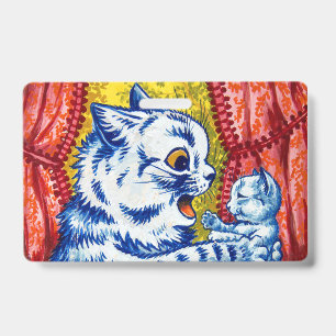 Cat and Her Kittens ID Badge