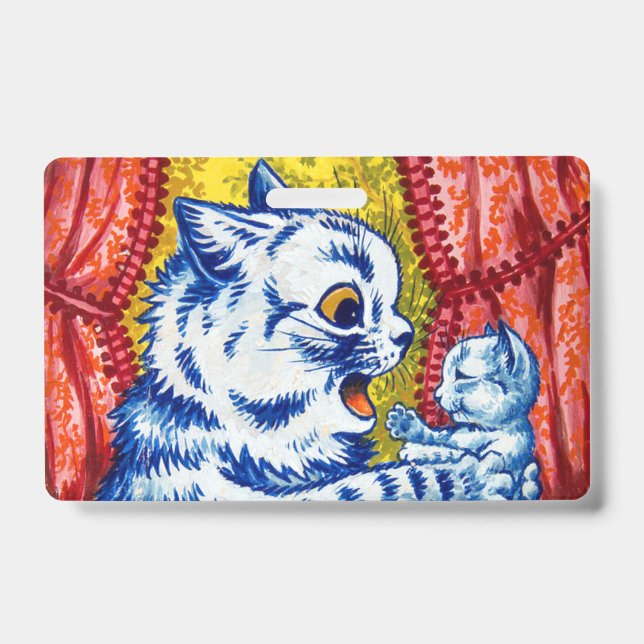 Cat and Her Kittens ID Badge (Front)
