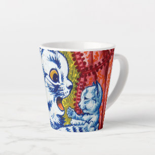 Cat and Her Kittens Latte Mug