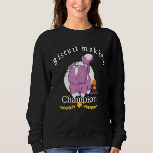 Cat And Kitten Biscuit Making Champion Sweatshirt
