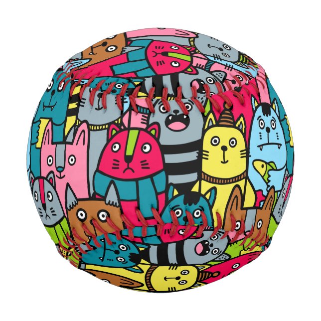 Cat and kittens baseball (Front)