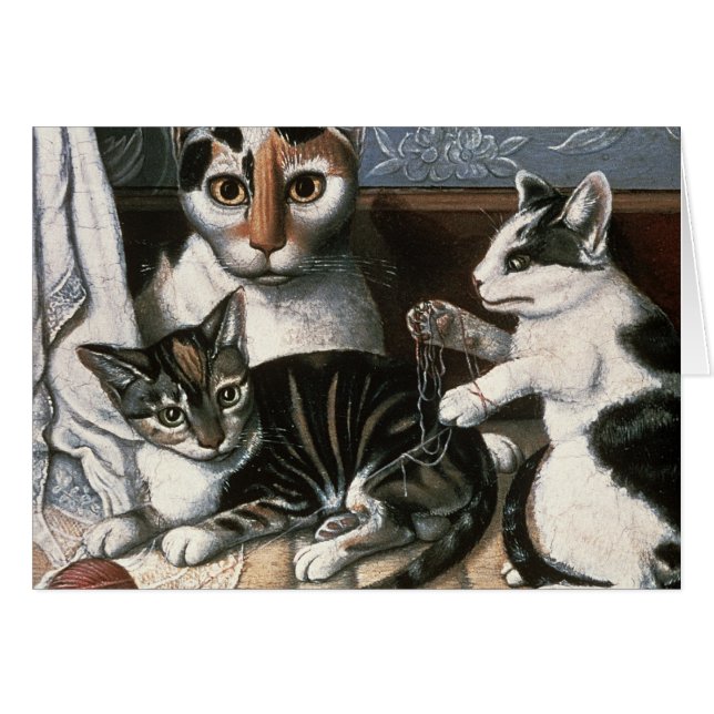 Cat and Kittens, c.1872-1883 (Front Horizontal)
