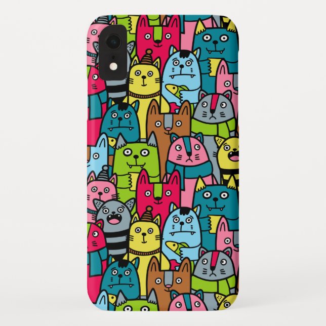 Cat and kittens Case-Mate iPhone case (Back)