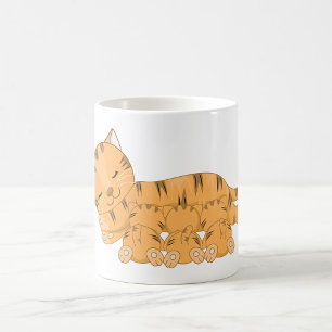 Cat And Kittens Coffee Mug