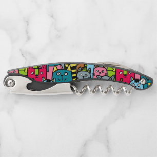 Cat and kittens corkscrew