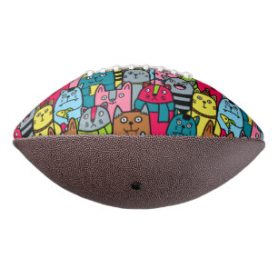 Cat and kittens football