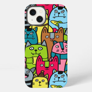 Cat and kittens iPhone 13 case