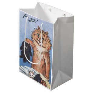 Cat and Kittens, Louis Wain Medium Gift Bag