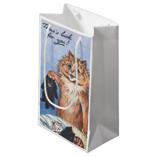Cat and Kittens, Louis Wain Small Gift Bag