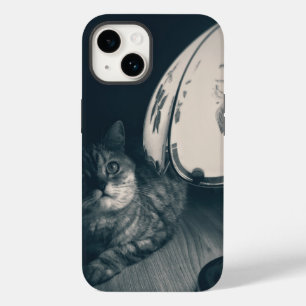 Cat and Lamp Noir Style Photograph Case-Mate iPhone 14 Case