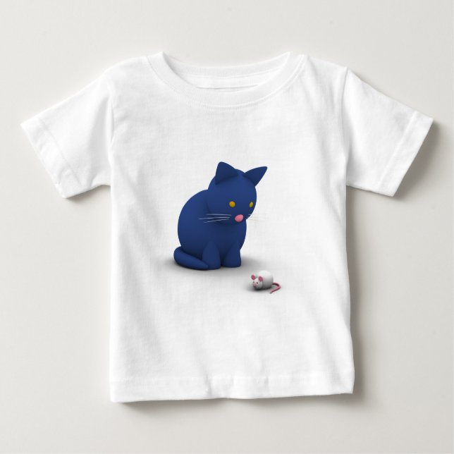 Cat and Mice Game II Baby T-Shirt (Front)