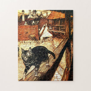 Cat and Mouse by Arthur Rackham Jigsaw Puzzle