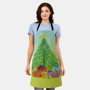 Cat and Mouse Christmas Apron