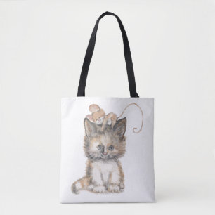 Cat and Mouse design on a Tote / Bag