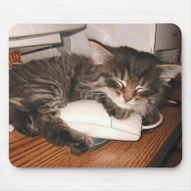 Cat and Mouse Mouse Pad (Front)
