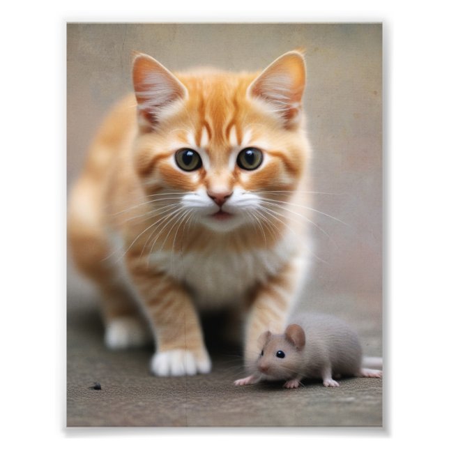 Cat and Mouse Photo Print (Front)