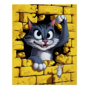 Cat and mouse. poster