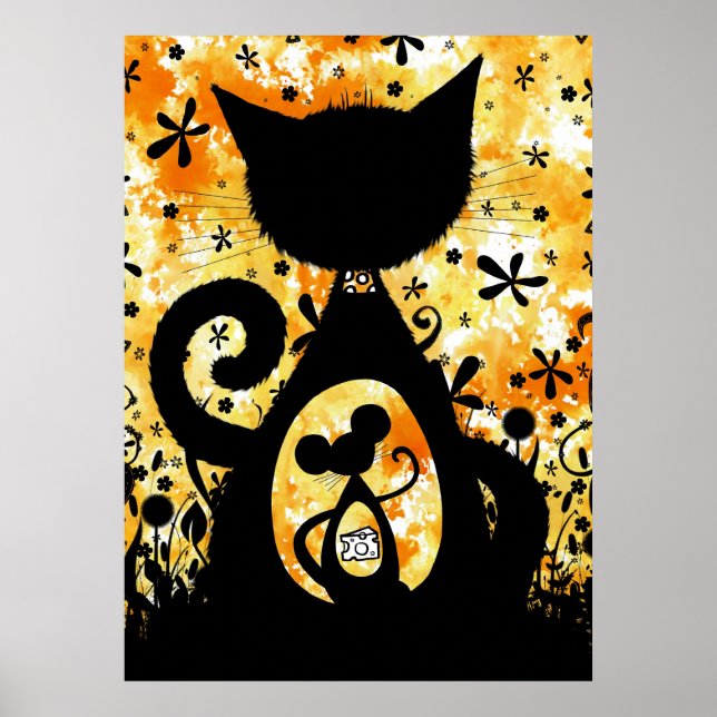 Cat and Mouse - poster print (Front)