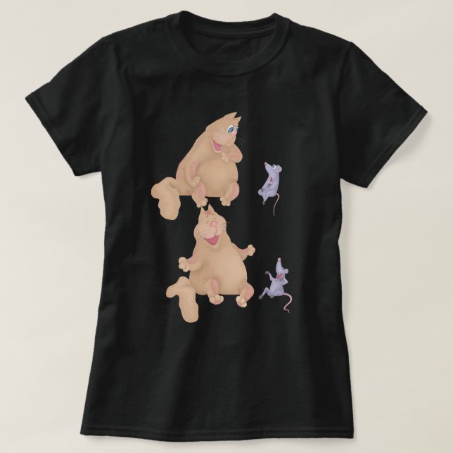 Cat and mouse T-Shirt (Design Front)