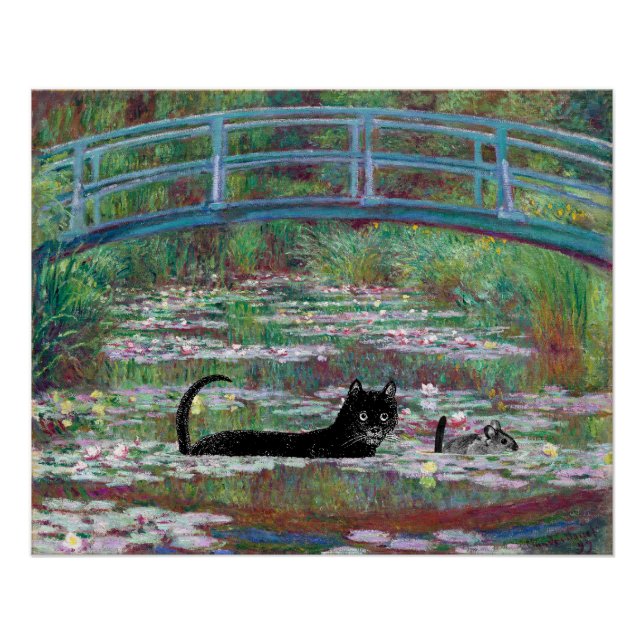 Cat and mouse under the bridge poster (Front)
