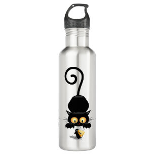 Cat and Mouse with Cheese Fun Cartoon Characters 710 Ml Water Bottle