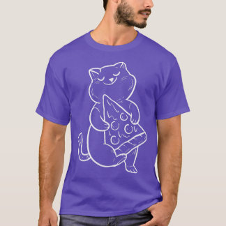 Cat and Pizza Pet Lover T-Shirt