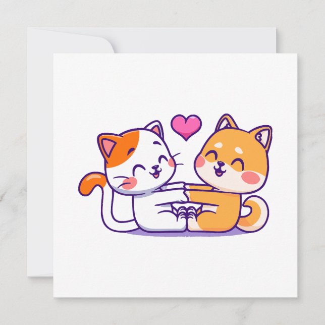 Cat And Shiba Inu (Front)