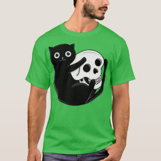 Cat and skull T-Shirt