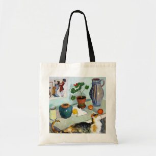 Cat and Still Life, August Macke Tote Bag