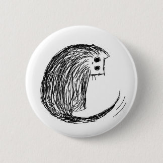 Cat and Tail 6 Cm Round Badge