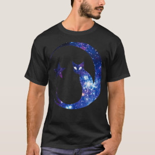 Cat and the Moon Cat mum Gift for Cat Lovers T-Shirt