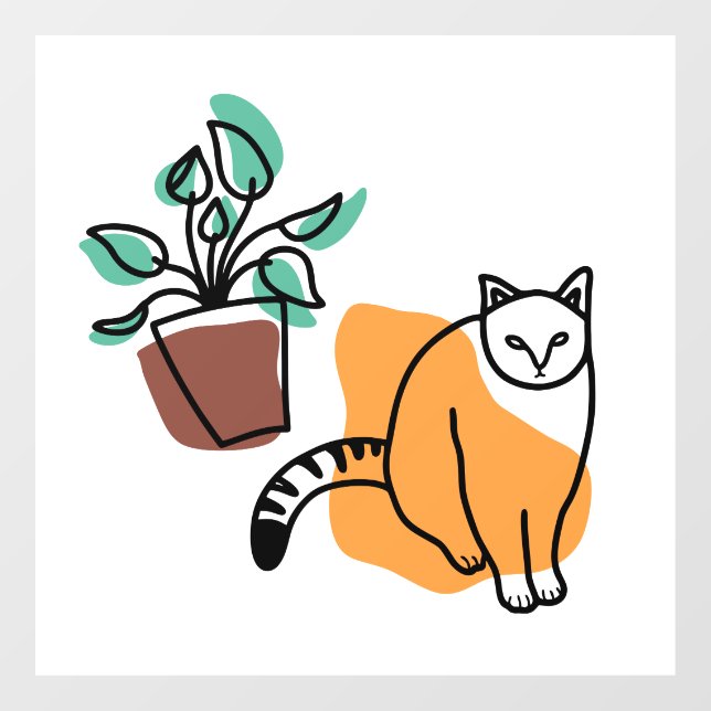 Cat and the plant (Sheet)
