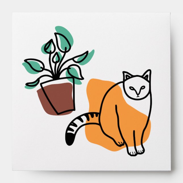 Cat and the plant envelope (Front)