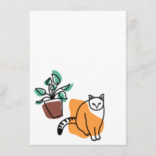 Cat and the plant menu